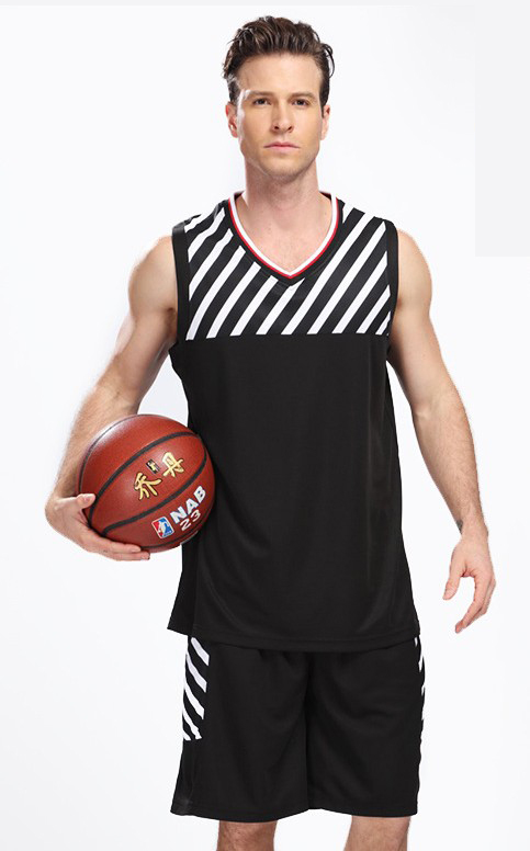 YG1054-1 Men Basketball Uniform Jersey and Shorts Trainning Tank Top Set